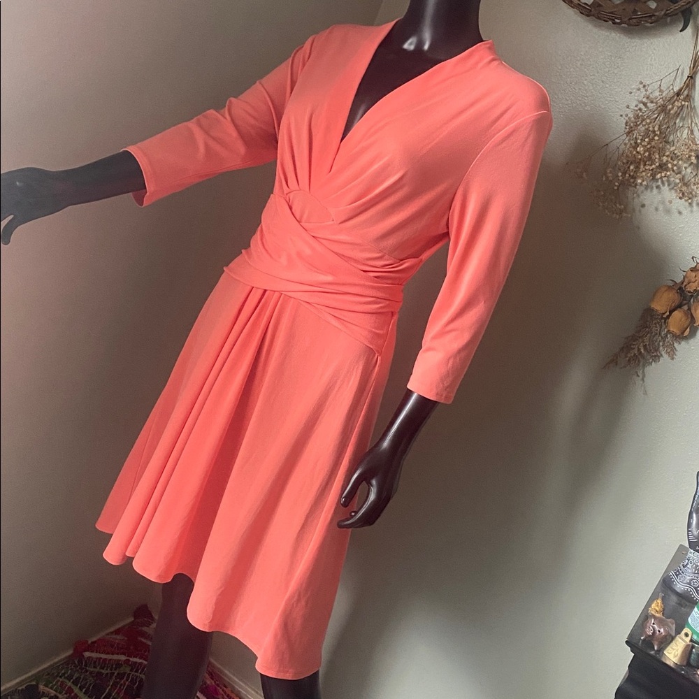 ANTONIO MELANI Vibrant Coral Dress - Picture 6 of 13